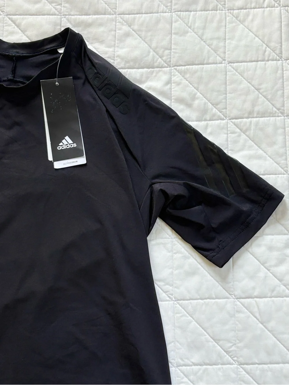 Adidas Alphaskin Climachill Black Athletic T-Shirt - Men’s Size Medium NWT